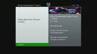 Buying a Wing Commander Arena Theme on the Xbox 360