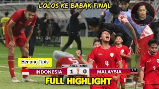 🔴 Full Highlight Indonesia U-19 Vs Malaysia U-19 | Piala AFF U-19 2024 | REACTION