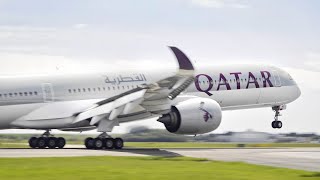 INAUGURAL Flight! FIRST QATAR AIRWAYS A350-1000 (Qsuite) Visit to Copenhagen Airport