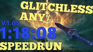 Elden Ring any% glitchless speedrun in 01:18:08 IGT | Ps5 V.1.05