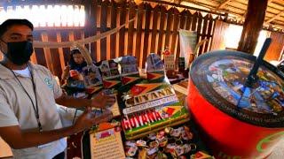 GUYANAESE LOCAL MARKET Products at UMANA YANA Showcasing to the World in Guyana Village Setup