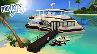 PRIVATE YACHT | The Sims 4 Speed Build (Island Living)