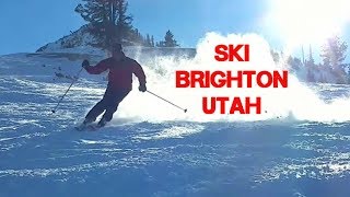 Skiing Brighton Ski Resort 12-26-17