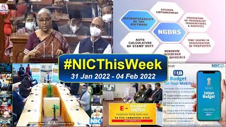 NICThisWeek ( 31 January 2022 - 04 February 2022)