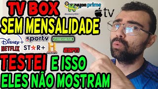 ✅ MELHOR TV BOX SEM MENSALIDADE COM CANAIS, FILMES E SERIES FUNCIONANDO SEM TRAVAMENTOS - TV BOX.