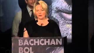 Jessica Talbot, Director Inside India speaking at the launch of Amitabh Bachchan's voice blog