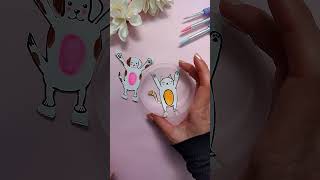 💓Fun rolling Cat & Dog Drawing Idea #ytshorts #shorts #short #shortvideo #shortsviral #trending