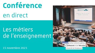 Conférence sur les métiers de l'enseignement - 15 novembre 2023