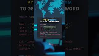 Learn how to create a Python program that generates passwords.