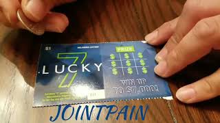 Lottery Ticket - LUCKY 7      Scratcher  Let's Win Series #3