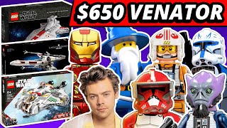 LEGO NEWS! $650 UCS Venator! Ahsoka Ghost! Gunship! Marvel Minifigs! Avengers Tower! Disney Castle!