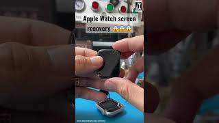 Apple Watch screen crack via glass replacement #applewatch #apple #applewatchbattery