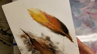 How To Create Resin Feathers with String Pull Method