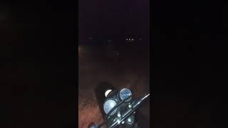 riding our vintage 1971 Honda sl350 and 1973 Honda xl175 bikes in the dark. #shorts