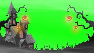 Halloween House Background / Fundo Casa do Dia das Bruxas – Green Screen / Chroma Key