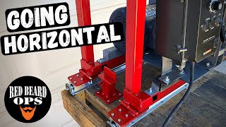 How To Flip Any Budget 2x72 Grinder Horizontal | Belt Grinder Modification