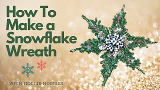 Dollar Tree Snowflake Wreath/ DIY Dollar Tree Christmas Wreath/ Dollar Tree Christmas Wreath/ DIY