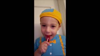 FLASHBACK: Little Gavin Baby 1st Time Eating a Lollipop (Recorded 9/9/2019)