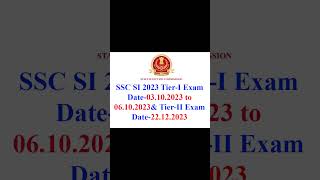 SSC SI EXAM DATA