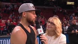 Stephen Curry Postgame Interview  Game 4  May 20 2019 NBA Playoffs