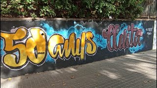 L'AV Prosperitat estrena mural a la plaça de la Zona Verda