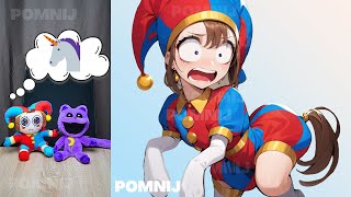 CatNap & Pomni 🦄 React to FUNNY ANIMATIONS about The Amazing Digital Circus and Poppy Playtime #37