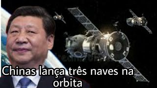 China lança mais 3 satélites pro espaço!!