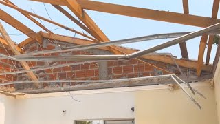 COMO FICOU O RANCHO APÓS O TORNADO QUE ACABOU COM O TELHADO DA CASA