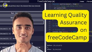 Learning Quality Assurance on freeCodeCamp #coding