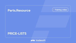 Parts.Resource. Price-lists