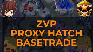 Grandmaster ZvP - Proxy Hatch - Double Stargate vs 2 Hatch Corruptor - Basetrade Starcraft 2