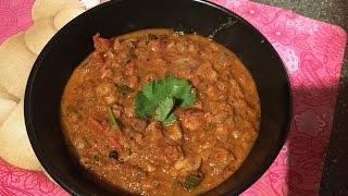 Chettinadu mushroom gravy for rice, idly, dosa