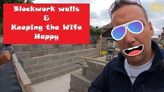 How to build a mancave or garden room #8 blockwork