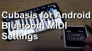 Cubasis for Android Bluetooth MIDI settings