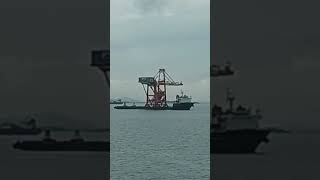 Pengiriman🚢🏗Monster Crane PetiKemas #shorts #crane #supply #ship #seaman #fyp #fypシ #viral #trending