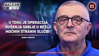 INTERVJU: Žarko Popović - U toku je operacija rušenja Srbije u režiji stranih službi! (13.5.2024)