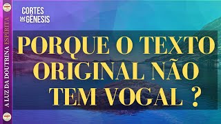 053 - PORQUE O TEXTO ORIGINAL NÃO TEM VOGAL?