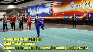 Chloé, Nanquan (Southern Fist) Gold Medal, Golden State International Wushu Championships 2024