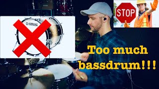 WHY you should !STOP! playing so much bass drum in funk