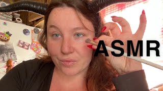 ASMR | Doing my Halloween makeup 🕷️🕸️💄 | Whispering