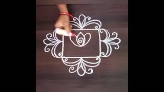 కృష్ణాష్టమి Special Simple rangoli design #muggulu #rangoli