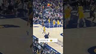 LEBRON CLUTCH 3 vs PACERS! #nba #lakers #pacers #goat #fyp #foryourpage #basketball #short #shorts