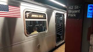 MTA NYC Subway: IND 6 Av Line: Jamaica-179 St Bound Alstom R160A-2 (F) Train @ 42 St-Bryant Park