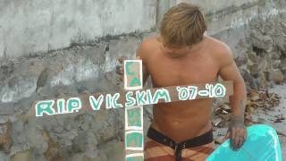 R.I.P Victoria Poly Vac Skimboard -- Broken Skim at Gorgona Beach Panama