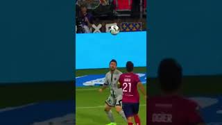 Messi first bicycle kick goal ever