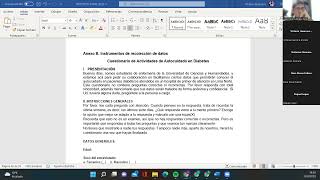 Asesorías trabajo de campo 3 de octubre