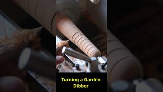 Turning a Garden Dibber (Bulb Planter) #woodworking #turning #maker