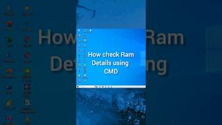 Check your RAM details using CMD #shorts #windows