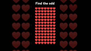 Find the odd heart #@thanks for 1700subscribers #games #youtube shorts #shorts video #@crazy brain 🧠