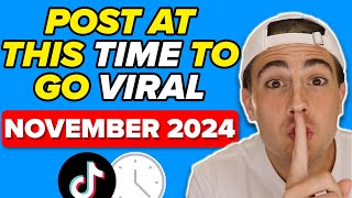 The BEST Time & Days To Post on TikTok To GO VIRAL in 2024 (not what you think)